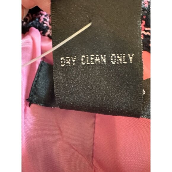 NWT Silkland Petite Tweed Jacket Women’s Large LP Pink Silk Blend Raw Hem Career - Picture 9 of 13